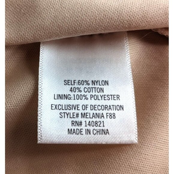 NWOT Francesca's MI AMI Melania Gray-Blue Lace Dress w/ Tan Lining Cutout Size M - Picture 5 of 7